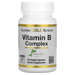 California Gold Nutrition, B Complex, 60 капс (60 порций)