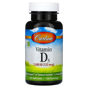 Carlson, D3 5000 МЕ, 120 капс