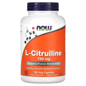 NOW, L-Citrulline 750 мг