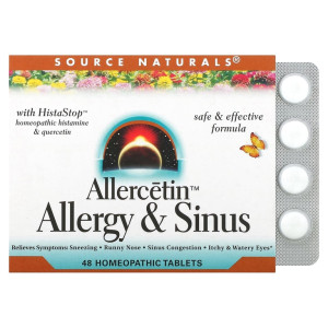Source Naturals, Allercetin Allergy&Sinus, 48 табл (48 порций)