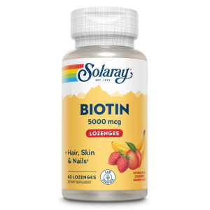 Solaray, Biotin 5000 мкг, 60 паст (60 порций)