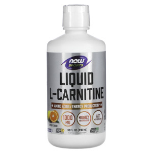 NOW, Liquid L-Carnitine, 1000 мг, вкус