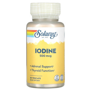 Solaray, Iodine 500 мг, 30 капс (30 порций)