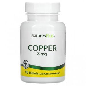 Natures Plus, Copper, 3 мг