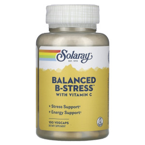 Solaray, Vitamin B-Stress With Vitamin C, 100 капс (50 порций)