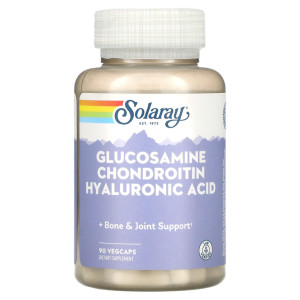 Solaray, Glucosamine & Chondroitin Hyaluronic Acid, 90 ΠΊΠ°ΠΏΡ (30 ΠΏΠΎΡΡΠΈΠΉ)