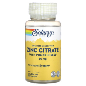 Solaray, Zinc Citrate 50 мг