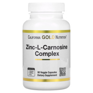 California Gold Nutrition, Zinc Carnozine, 90 капс (90 порций)
